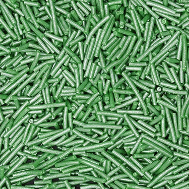 Pearlized Green All Natural Jimmies Sprinkles 💟 - Cool Mom Sprinkles